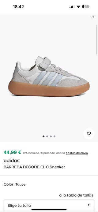 Zapatillas Adidas Barreda Decode ELC Gris/Blanco
