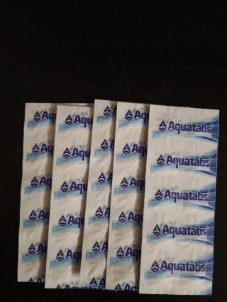 Lote pastillas potabilizadoras kit emergencia