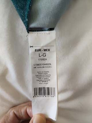 Jersey Bimaterial Trucco Verde Estampado frontal L