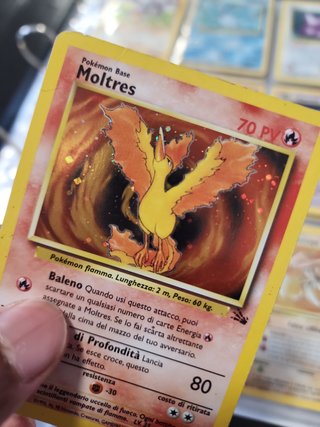 Moltres Fossil Holo ITA Base Set