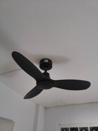 Ventilador de techo negro