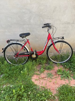 Bicicleta de paseo Alpina roja, 6 marchas