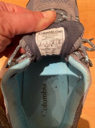 Zapatillas trekking Columbia grises y azul