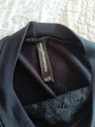 Camiseta mujer encaje hombros descubiertos