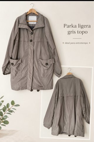 Gabardina beige Individual Talla 42