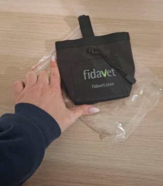 Marsupio Fidavet nero con clip e zip