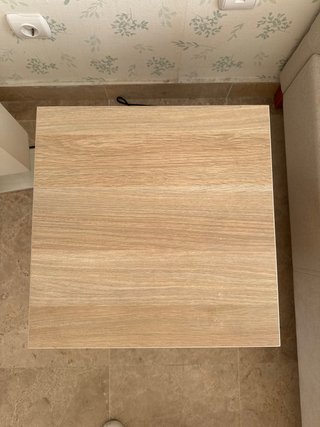 4 Mesitas de Noche Madera y Blanco