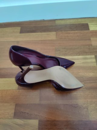 Tacones Mango Burdeos Talla 35