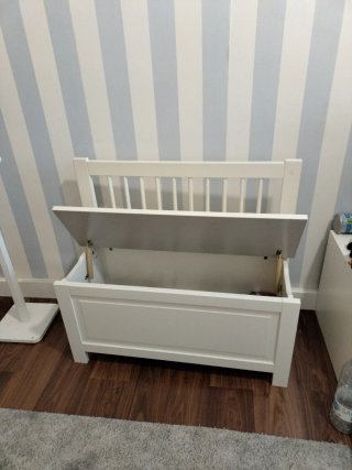 Baúl Infantil de madera blanco