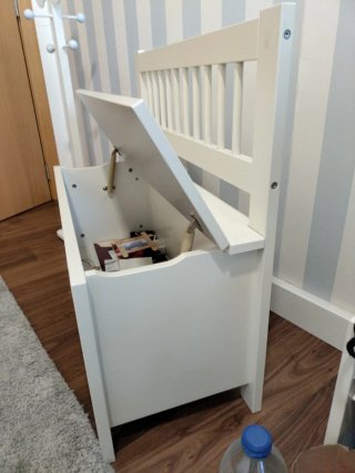 Baúl Infantil de madera blanco