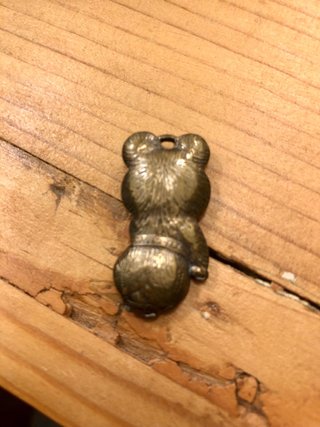 Ciondolo Misha Orso ottone