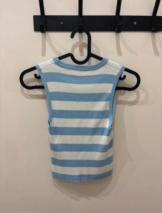 Tops Bershka rayas azul y blanco Talla S