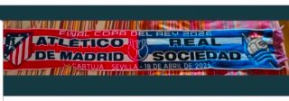 Bufanda Final Copa del Rey 2026 At. Madrid vs R. S
