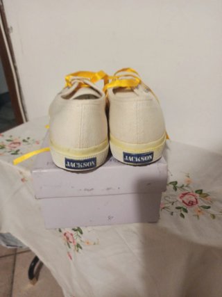 Scarpe tela bianche donna taglia 40