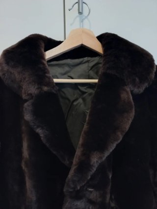 Abrigo vintage de piel 100%