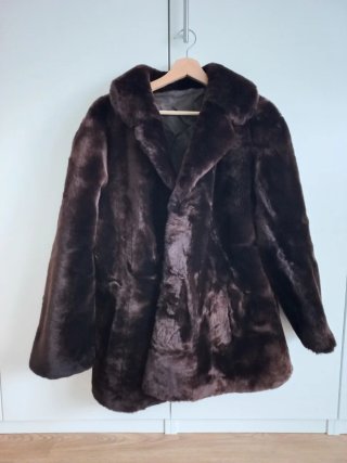 Abrigo vintage de piel 100%