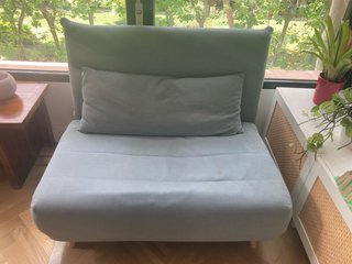 Sillón cama NIO verde agua