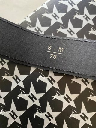 Cintura Hollywood Milano Pelle Nera Tg M