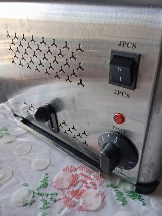 Tostapane 4 fette acciaio inox new