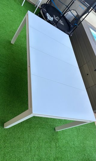Mesa extensible Naterial Odyssea cristal/metal
