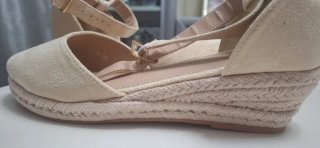 Zapatillas esparto beige mujer a estrenar n38