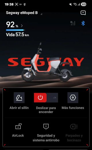 Segway Ninebot eMoped B110S Naranja/Blanco