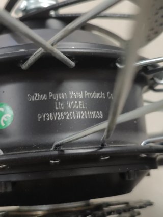 Rueda motor Eléctrico  26" 250W 36V