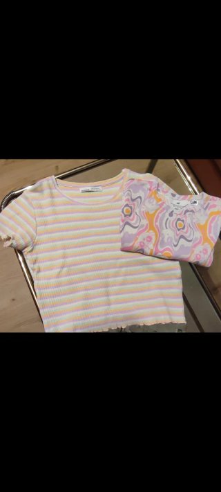 Lote 2 Crop Tops H&M Talla XS,Pull&Bear