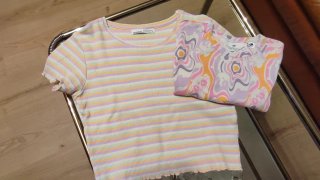 Lote 2 Crop Tops H&M Talla XS,Pull&Bear