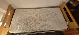 Cama articulada eléctrica madera y metal