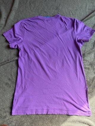 Camiseta Adidas Originals Morada Logo Multicolor