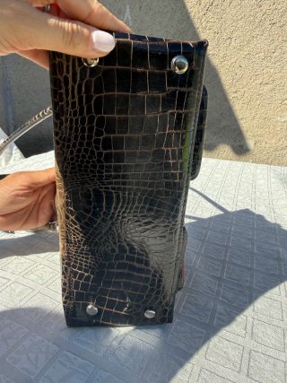 Borsa Luciano Padovan Pelle Coccodrillo e Pitone