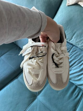 Zapatillas Zara Beige/Blanco Talla 39 sin estrenar