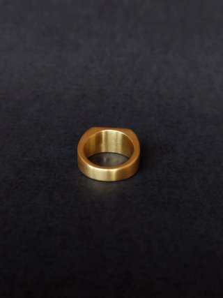 Anillo De Sello Acero Dorado