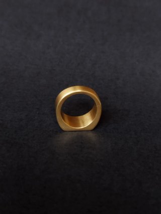 Anillo De Sello Acero Dorado