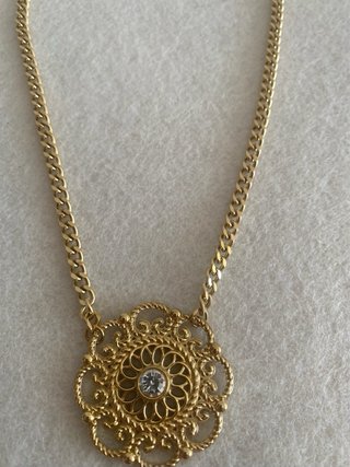 Colar Somini Dourado com Pedra