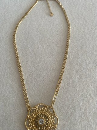 Colar Somini Dourado com Pedra