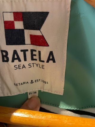 Chaqueta náutica Batela verde o azul turquesa