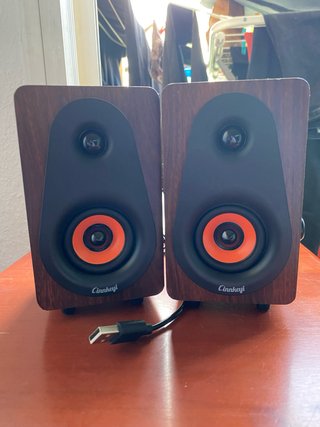 Altavoces Cinnkeyi Marrones y Naranjas