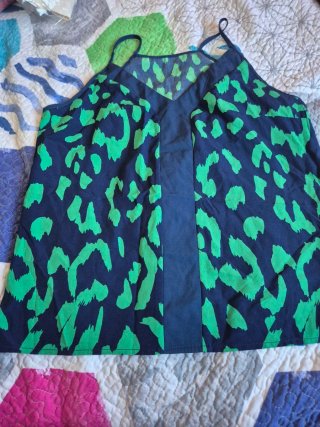 Camiseta tirantes estampado animal print