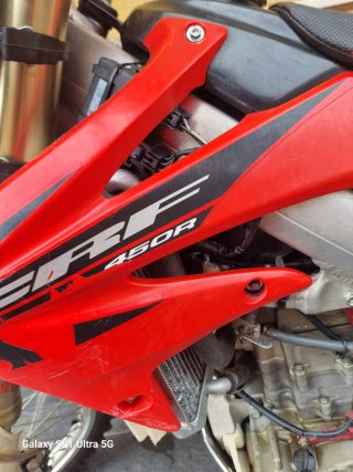Honda CRF 450R Motocross Roja