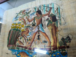 Lote 3 Papiros Egipcios Marco Madera más libro