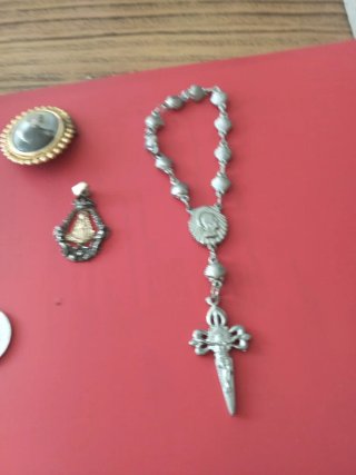 Lote de medallas religiosas