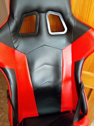 Sedia da Gaming MFAVOUR Nero/Arancione