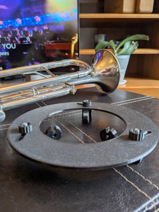 Resonador artesanal para trompeta