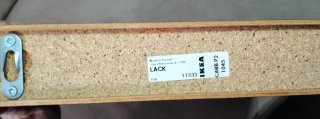 2 Estanterías Ikea lack Negras 26x30cm