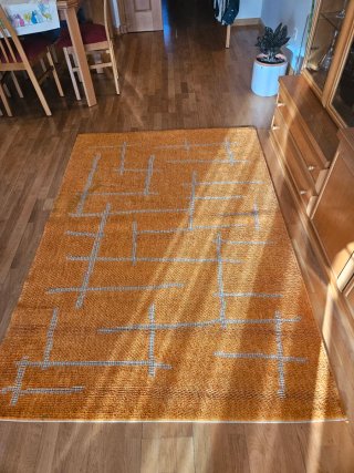Alfombra grande naranja 200x140 barata