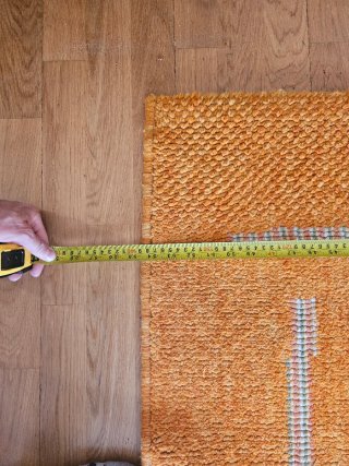 Alfombra grande naranja 200x140 barata