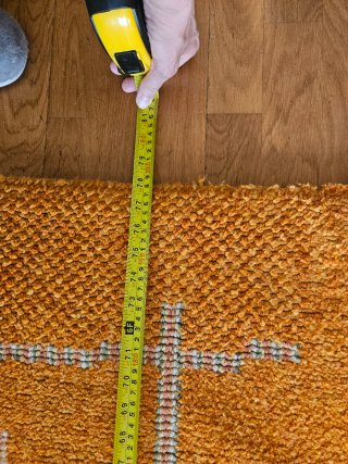 Alfombra grande naranja 200x140 barata