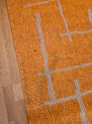 Alfombra grande naranja 200x140 barata